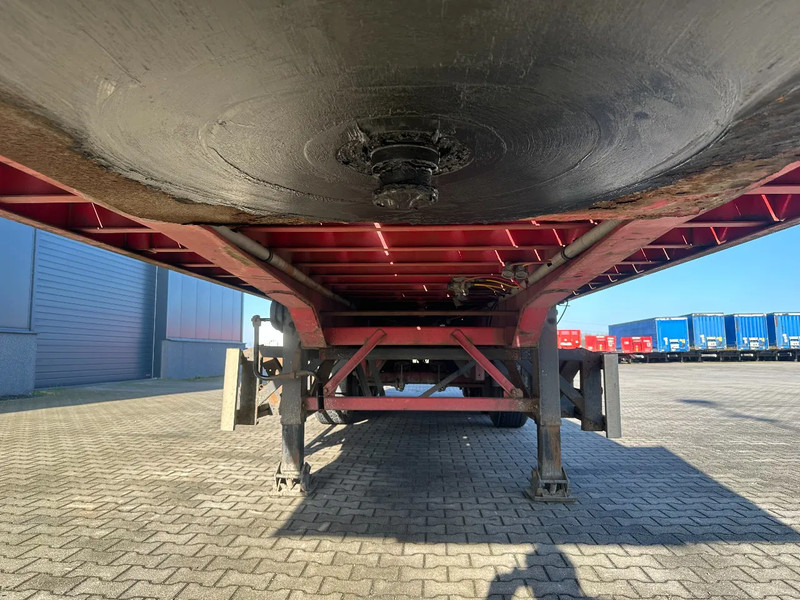 Dropside/ Flatbed semi-trailer MOL 62 tons Ballast trailer, 4 axles, 2 steering axles, Belgium- trailer, 70% tyres: picture 6