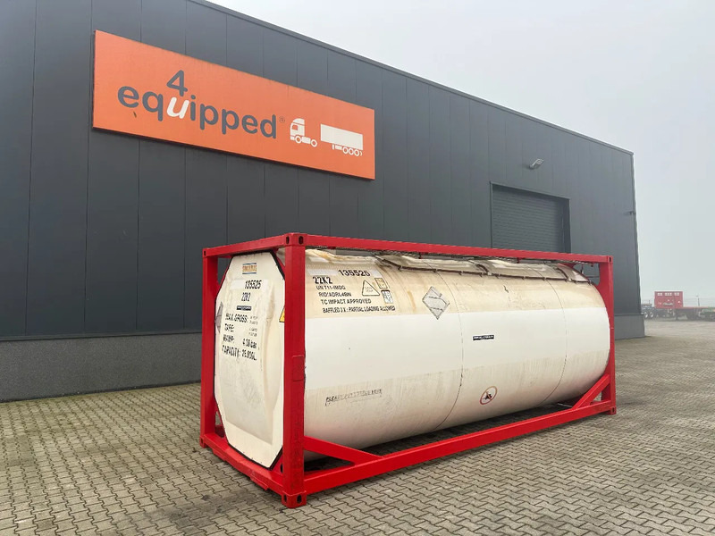 SINGAMAS 20FT ISO, 26.000L/1-COMP/3 BAFFELS/3 manholes, 5Y inspection: 06/2027 - Storage tank: picture 1 SINGAMAS 20FT ISO, 26.000L/1-COMP/3 BAFFELS/3 manholes, 5Y inspection: 06/2027 - Storage tank: picture 1