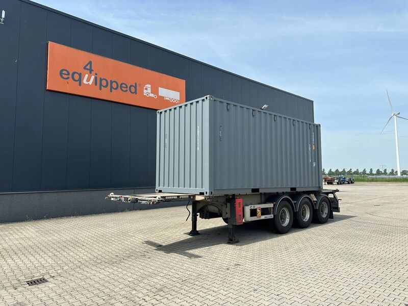 Van Hool 20FT/30FT ADR CHASSIS + new (ONE-WAY) 20FT DV 8'6" container, - Closed box semi-trailer: picture 1 Van Hool 20FT/30FT ADR CHASSIS + new (ONE-WAY) 20FT DV 8'6" container, - Closed box semi-trailer: picture 1