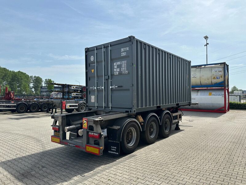Van Hool 20FT/30FT ADR CHASSIS + new (ONE-WAY) 20FT DV 8'6" container, - Closed box semi-trailer: picture 5 Van Hool 20FT/30FT ADR CHASSIS + new (ONE-WAY) 20FT DV 8'6" container, - Closed box semi-trailer: picture 5