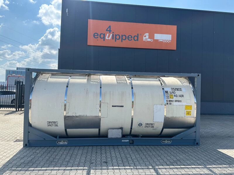 Van Hool 20FT ISO 25.00L / 2 comp (2x 12.500L) /IMO-1 / 22T6 - Shipping container: picture 2 Van Hool 20FT ISO 25.00L / 2 comp (2x 12.500L) /IMO-1 / 22T6 - Shipping container: picture 2