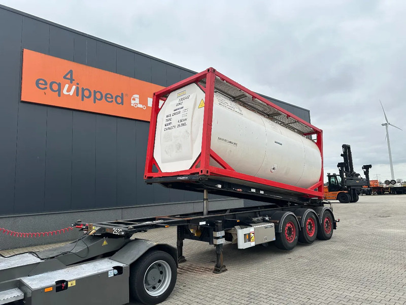 Van Hool 20FT Tipping-chassis, ADR (EX/II, EX/III, FL, AT, OX), SAF, 2 liftaxles - Container transporter/ Swap body semi-trailer: picture 1 Van Hool 20FT Tipping-chassis, ADR (EX/II, EX/III, FL, AT, OX), SAF, 2 liftaxles - Container transporter/ Swap body semi-trailer: picture 1