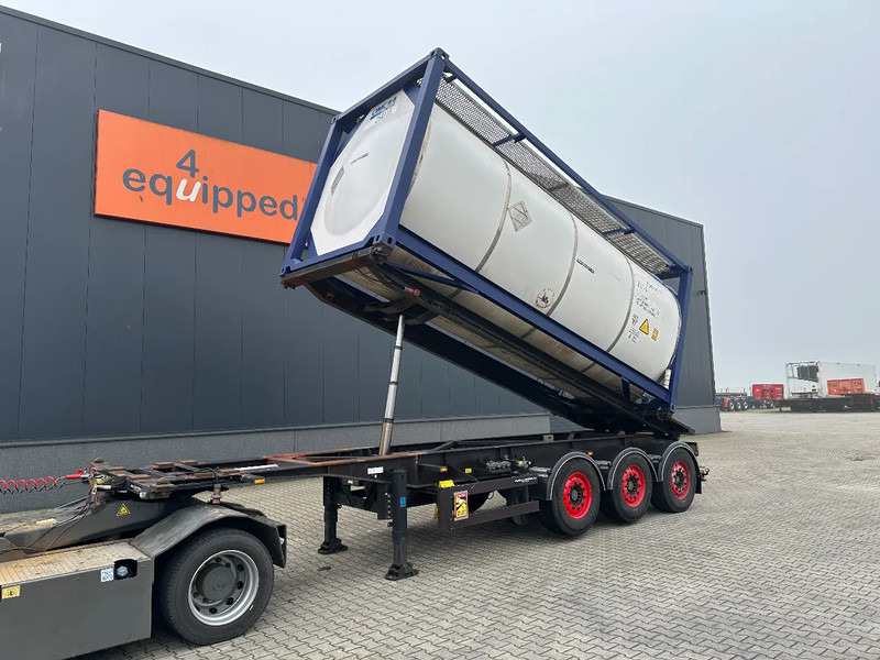 Van Hool 20FT Tipping-chassis, ADR (EX/II, EX/III, FL, AT), SAF, 2 liftaxles - Container transporter/ Swap body semi-trailer: picture 1 Van Hool 20FT Tipping-chassis, ADR (EX/II, EX/III, FL, AT), SAF, 2 liftaxles - Container transporter/ Swap body semi-trailer: picture 1