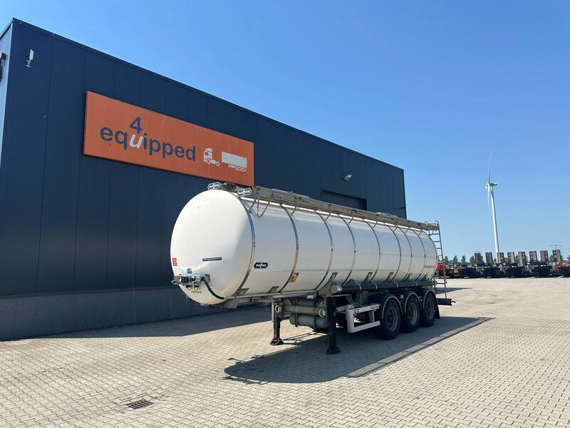Van Hool FOOD / RVS chassis / empty weight: 5.860kg / 29.500L / 1-comp.+ 1 baffel / discbrakes / NL / APK: 05/2027 - Tank semi-trailer: picture 1 Van Hool FOOD / RVS chassis / empty weight: 5.860kg / 29.500L / 1-comp.+ 1 baffel / discbrakes / NL / APK: 05/2027 - Tank semi-trailer: picture 1