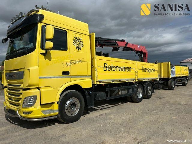 DAF XF 480/HMF 2530 L-CR Kran/Lenk/Lift/Baustoff - Dropside/ Flatbed truck: picture 2 DAF XF 480/HMF 2530 L-CR Kran/Lenk/Lift/Baustoff - Dropside/ Flatbed truck: picture 2