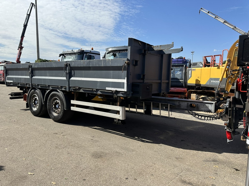 Dropside/ Flatbed trailer A&D ZA 18 2-AS AANHANGER - 6m50 - GROTE WIELEN - BELGISCHE PAPIEREN - LUCHTVERING / AIR SUSPENSION: picture 1
