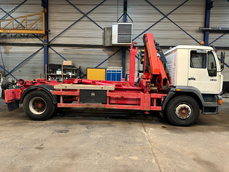 MAN 18.284 HOOKLIFT + CRANE PALFINGER PK 11001 A - STEEL SPRING / BLATT / LAMES - BE TRUCK - Hook lift truck, Crane truck: picture 3 MAN 18.284 HOOKLIFT + CRANE PALFINGER PK 11001 A - STEEL SPRING / BLATT / LAMES - BE TRUCK - Hook lift truck, Crane truck: picture 3