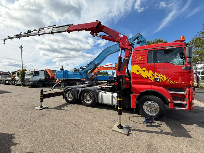 Crane truck MAN TGA 33.530 6x4 - 90T + CRANE HMF 3720 K6 (17.3m) - RETARDER - MANUAL ZF - EURO 3 - 590.000km - ALCOA -  BIG AXLES HUB REDUCTION - BE TRUCK - TOP CONDITION: picture 19