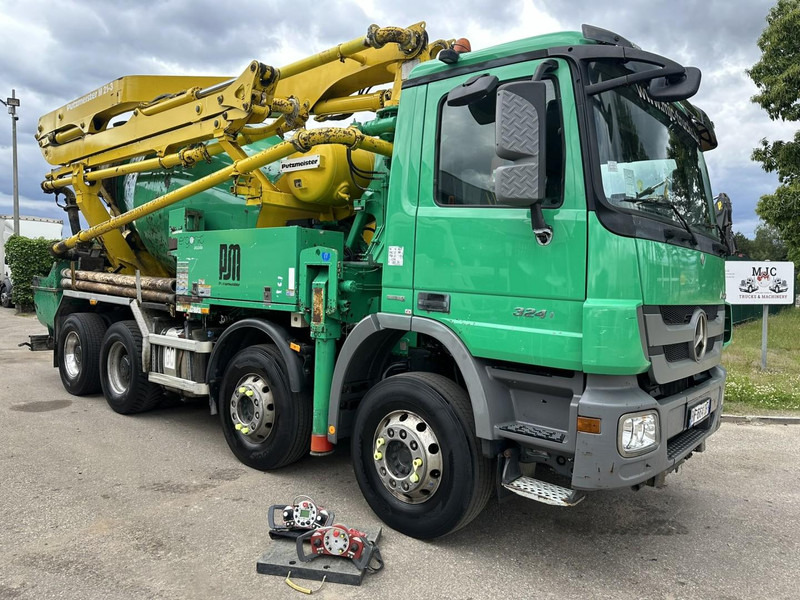 Mercedes-Benz ACTROS 3241 8x4 PUMI PM M 21-3 (21m) Putzmeister - *238.000km* / 1586H - EPS - BLADVERING / NAAFREDUCTIE - Concrete pump truck: picture 2 Mercedes-Benz ACTROS 3241 8x4 PUMI PM M 21-3 (21m) Putzmeister - *238.000km* / 1586H - EPS - BLADVERING / NAAFREDUCTIE - Concrete pump truck: picture 2