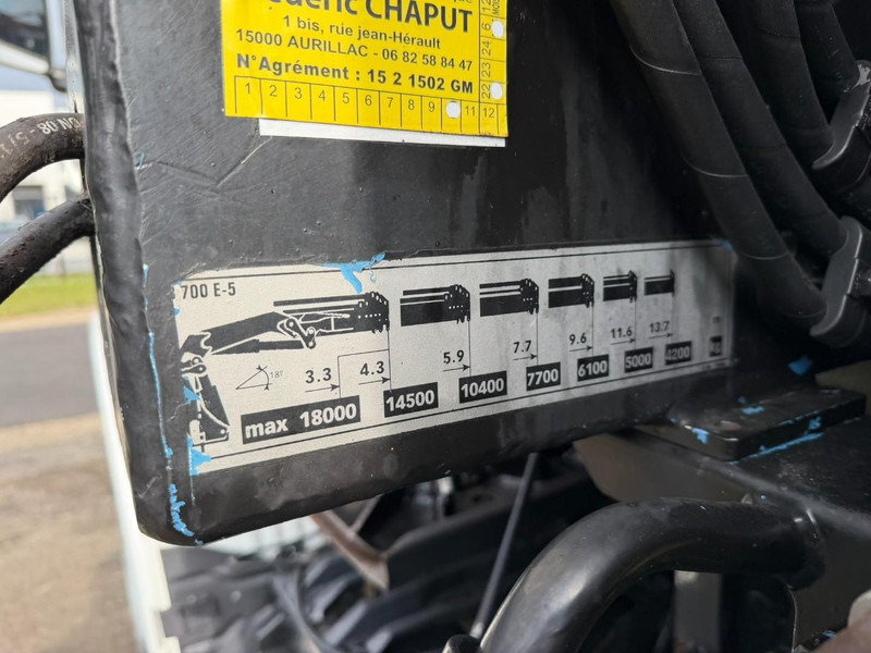 Dropside/ Flatbed truck, Crane truck Scania 114C-380 8x4 PRITSCHE + KRAN HIAB 700 E-5 - PLATFORM 6m80 + TWISTLOCKS - MANUAL - RETARDER - STEEL SPRING / BIG AXLE HUB REDUCTION  - AP ACHSEN: picture 8