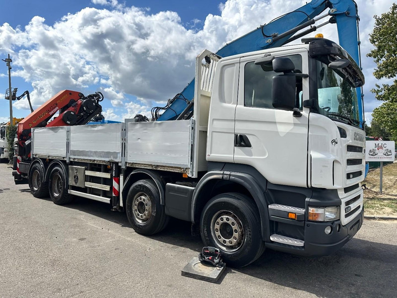 Scania R420 8x4 + CRANE PALFINGER PK44002 F (7x) + Rotator - 6m50 platform - Manual - - Dropside/ Flatbed truck, Crane truck: picture 1 Scania R420 8x4 + CRANE PALFINGER PK44002 F (7x) + Rotator - 6m50 platform - Manual - - Dropside/ Flatbed truck, Crane truck: picture 1