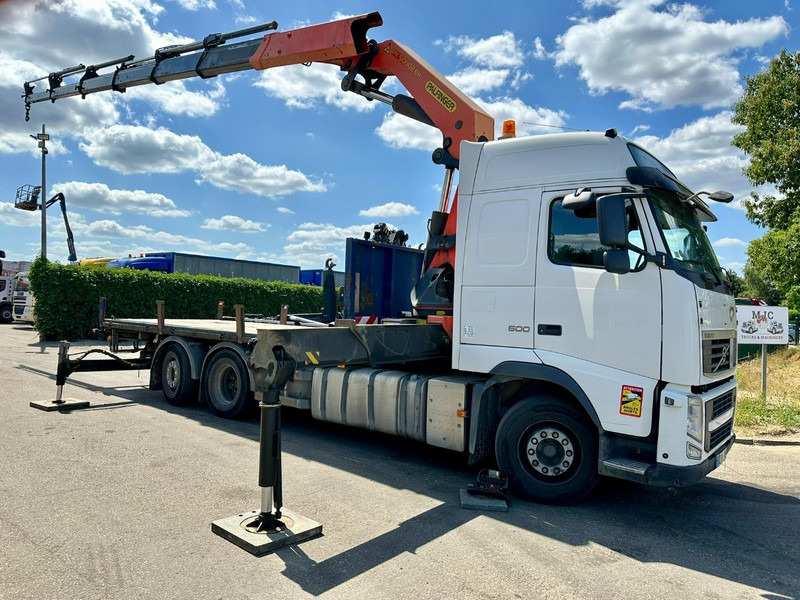Volvo FH 500 6X2 + CRANE PALFINGER PK50002 E 5x - RETARDER - PLATFORM 6m20 - TWISTLOCKS 20' - 561.000km - EURO 5 - Crane truck: picture 1 Volvo FH 500 6X2 + CRANE PALFINGER PK50002 E 5x - RETARDER - PLATFORM 6m20 - TWISTLOCKS 20' - 561.000km - EURO 5 - Crane truck: picture 1