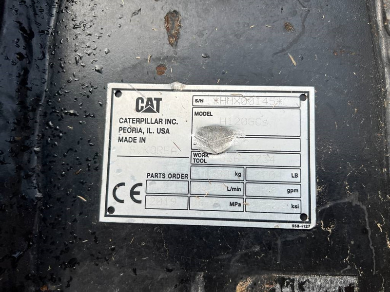 Cat H120 GCS - CW40S - Hydraulic hammer for Construction machinery: picture 3 Cat H120 GCS - CW40S - Hydraulic hammer for Construction machinery: picture 3