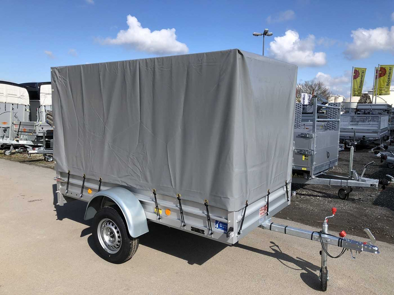 KOCH U4 mit Plane 1100 grau Kastenanhänger ungebremst - Car trailer: picture 3 KOCH U4 mit Plane 1100 grau Kastenanhänger ungebremst - Car trailer: picture 3