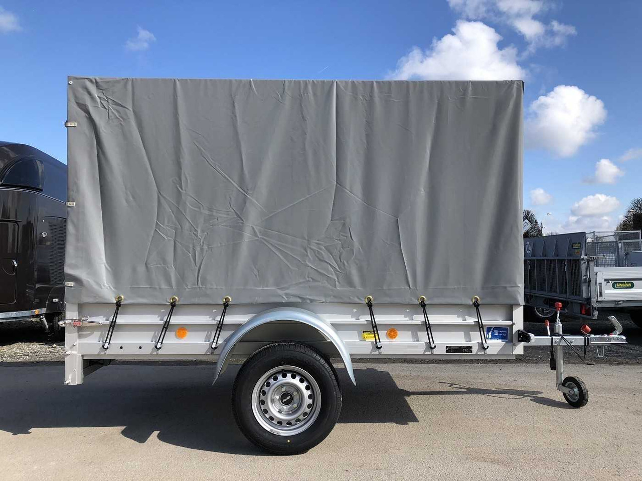 KOCH U4 mit Plane 1100 grau Kastenanhänger ungebremst - Car trailer: picture 1 KOCH U4 mit Plane 1100 grau Kastenanhänger ungebremst - Car trailer: picture 1