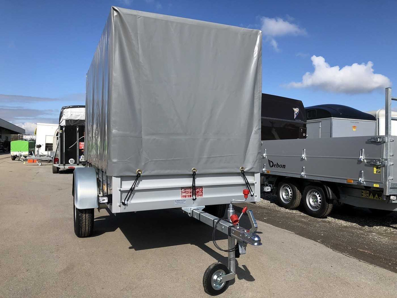 KOCH U4 mit Plane 1100 grau Kastenanhänger ungebremst - Car trailer: picture 2 KOCH U4 mit Plane 1100 grau Kastenanhänger ungebremst - Car trailer: picture 2