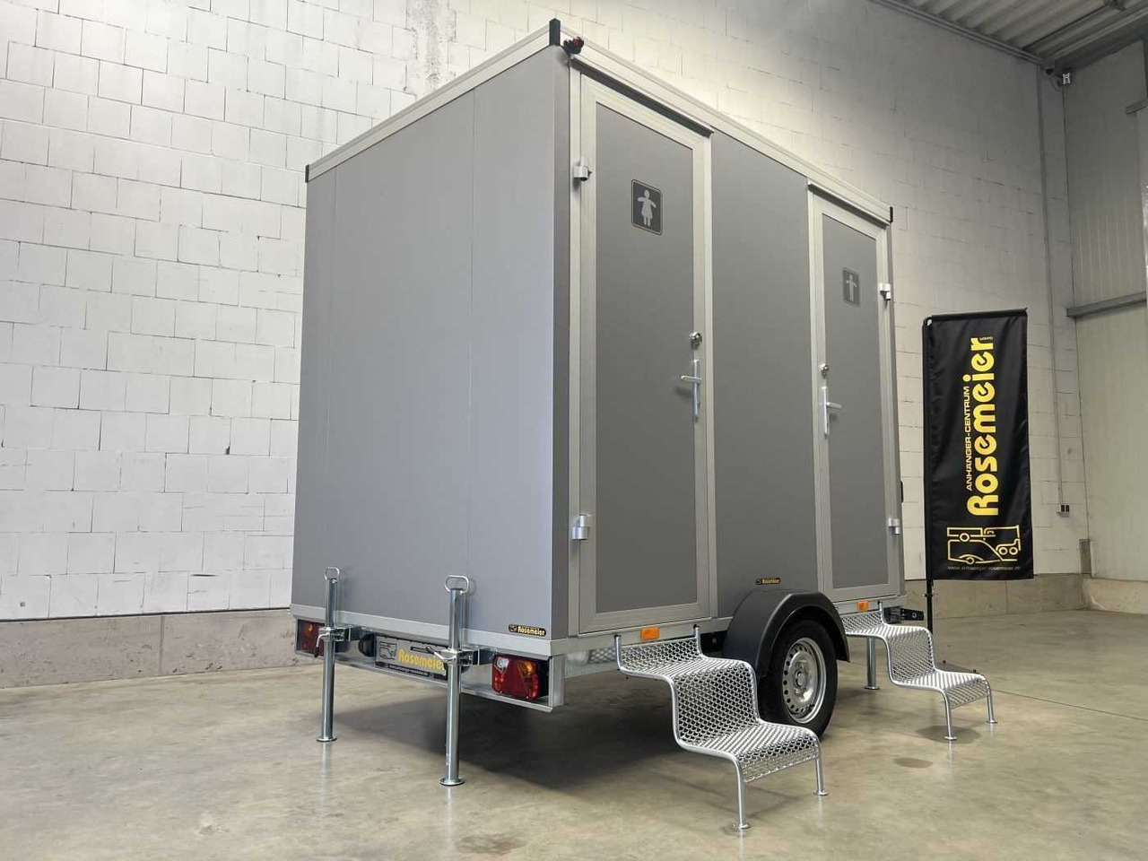 New Trailer ROSEMEIER VE 1 Damen, 1 Herren, U SILVER Toilettenanhänger: picture 19