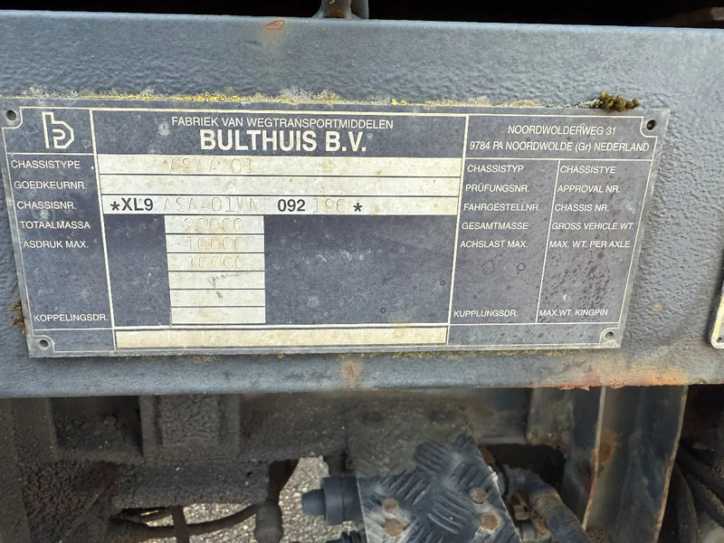 Container transporter/ Swap body trailer Bulthuis Renova wisselsysteem met afzet bak: picture 15