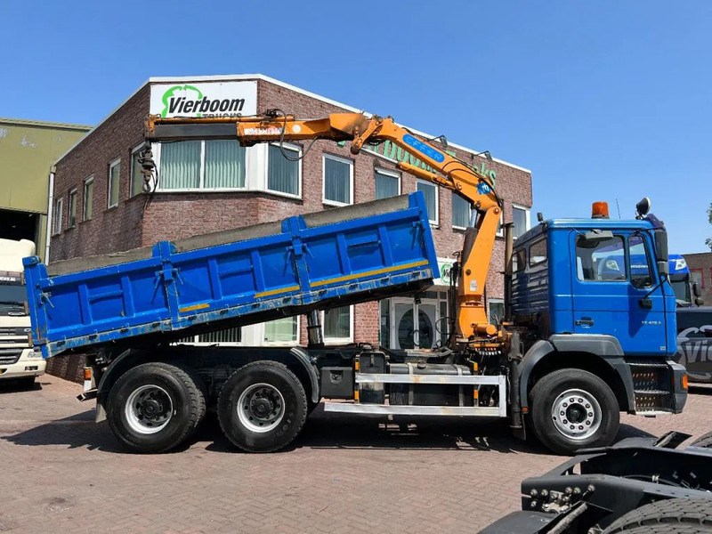 MAN 33 FE 33.410 6X4 KRAAN + KIPPER EURO 2 BLADGEVEERD - Tipper, Crane truck: picture 4 MAN 33 FE 33.410 6X4 KRAAN + KIPPER EURO 2 BLADGEVEERD - Tipper, Crane truck: picture 4