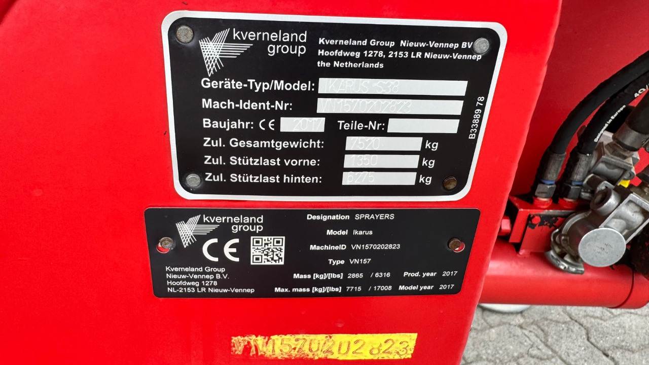 Kverneland Ikarus S38 27m - Sprayer: picture 3 Kverneland Ikarus S38 27m - Sprayer: picture 3