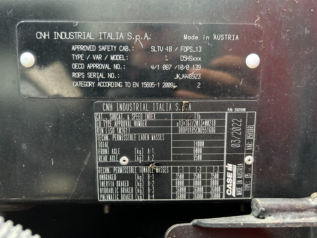 Farm tractor Case Puma 185 CVX: picture 13