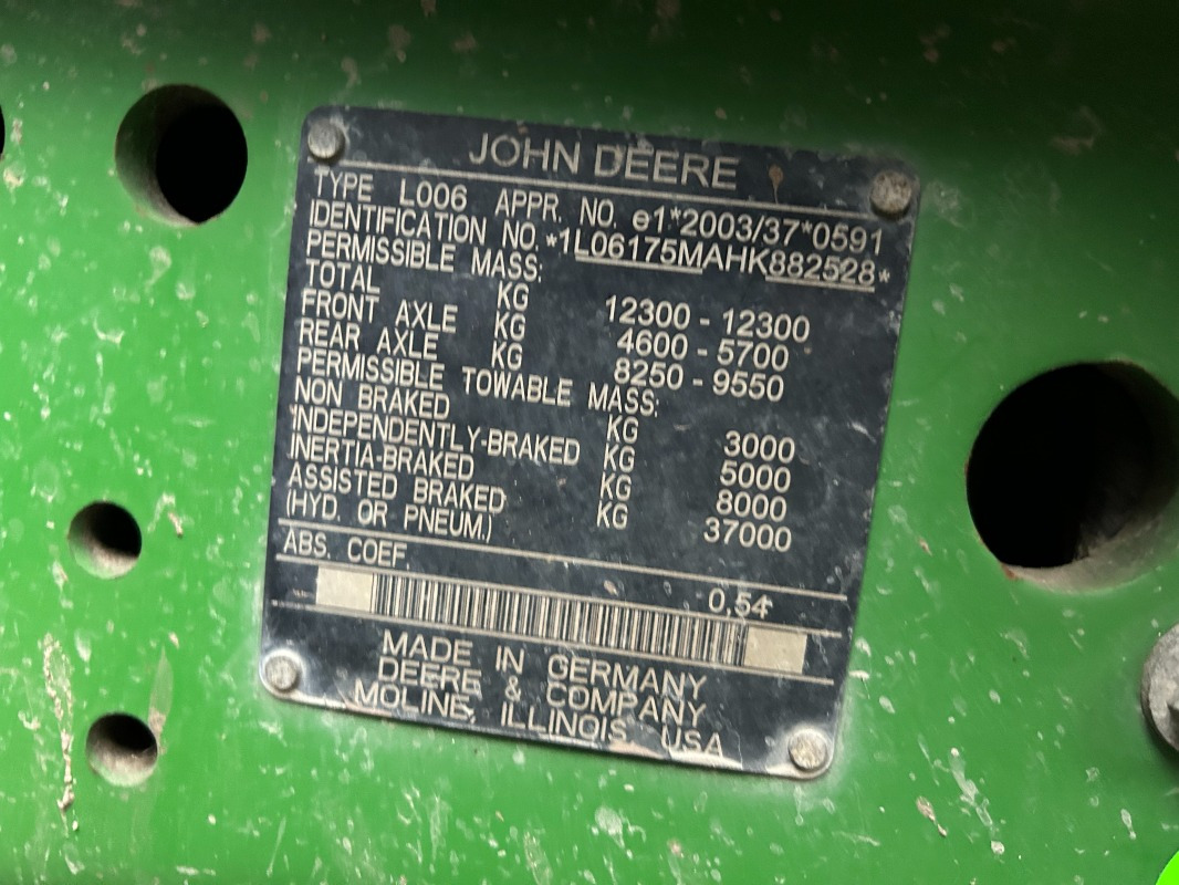 Farm tractor John Deere 6175M: picture 6 Farm tractor John Deere 6175M: picture 6