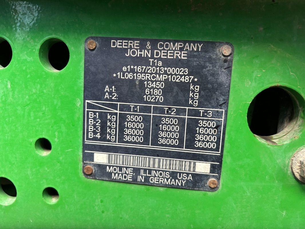 Leasing of John Deere 6195R John Deere 6195R: picture 17 Leasing of John Deere 6195R John Deere 6195R: picture 17