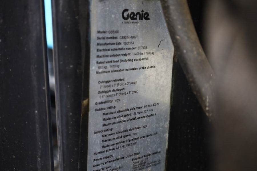 Scissor lift Genie GS5390 Diesel, 4x4 Drive, 18.15m Working Height, 6: picture 7