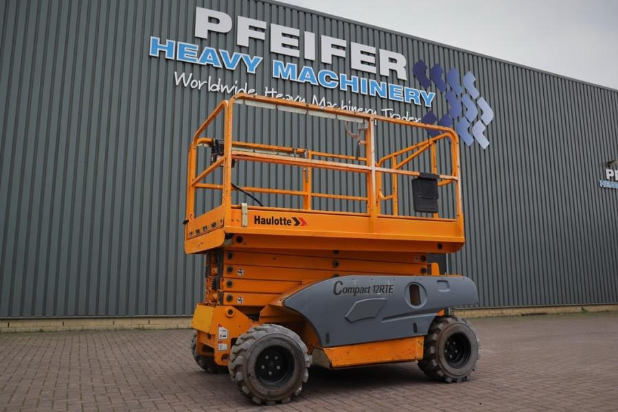 Haulotte Compact 12 RTE As-Is, Electric, 4x4 Drive, 12m Wor - Scissor lift: picture 1 Haulotte Compact 12 RTE As-Is, Electric, 4x4 Drive, 12m Wor - Scissor lift: picture 1