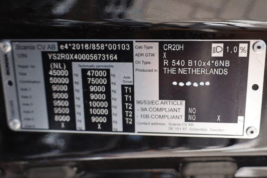 All terrain crane Scania R540 B10x4 With CORMACH 150tm Crane Valid inspecti: picture 6 All terrain crane Scania R540 B10x4 With CORMACH 150tm Crane Valid inspecti: picture 6
