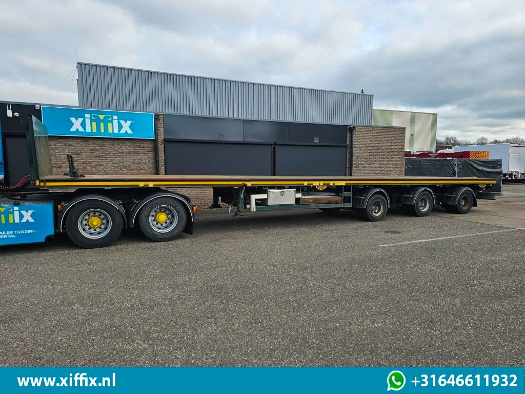 Broshuis 3-ass. Vlakke uitschuifbare Mega oplegger / 3x gestuurd - Dropside/ Flatbed semi-trailer: picture 5 Broshuis 3-ass. Vlakke uitschuifbare Mega oplegger / 3x gestuurd - Dropside/ Flatbed semi-trailer: picture 5