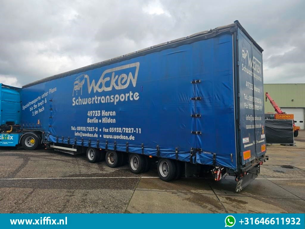 Dinkel 4-ass. Semi dieplader met elektrische huifopbouw / 2x naloop gestuurd - Low loader semi-trailer: picture 5 Dinkel 4-ass. Semi dieplader met elektrische huifopbouw / 2x naloop gestuurd - Low loader semi-trailer: picture 5