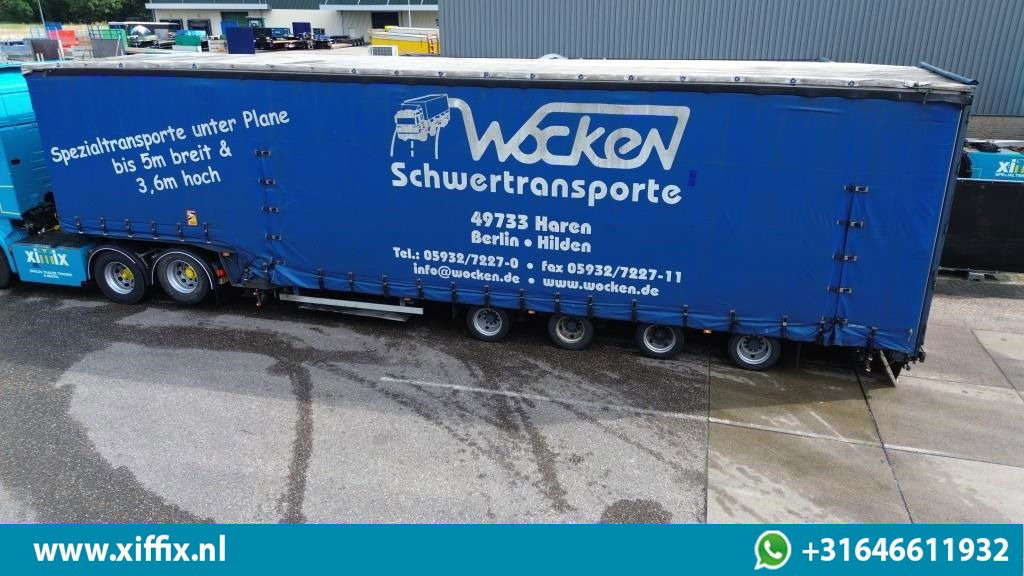 Dinkel 4-ass. Semi dieplader met elektrische huifopbouw / 2x naloop gestuurd - Low loader semi-trailer: picture 2 Dinkel 4-ass. Semi dieplader met elektrische huifopbouw / 2x naloop gestuurd - Low loader semi-trailer: picture 2