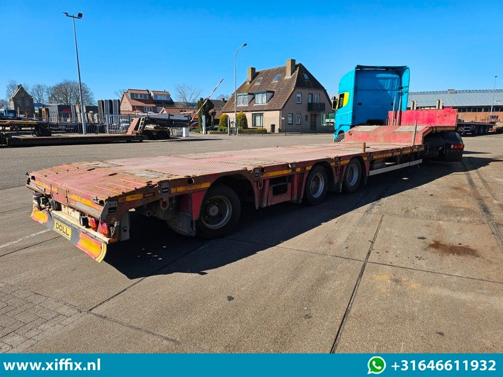Low loader semi-trailer Doll 3-ass. Uitschuifbare Semi dieplader / 1x naloop gestuurd: picture 14