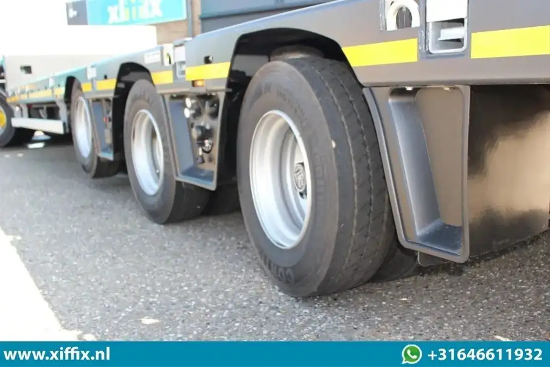 Low loader semi-trailer Goldhofer TE Huur 3-ass. Uitschuifbare semi dieplader / Naloop gestuurd: picture 7