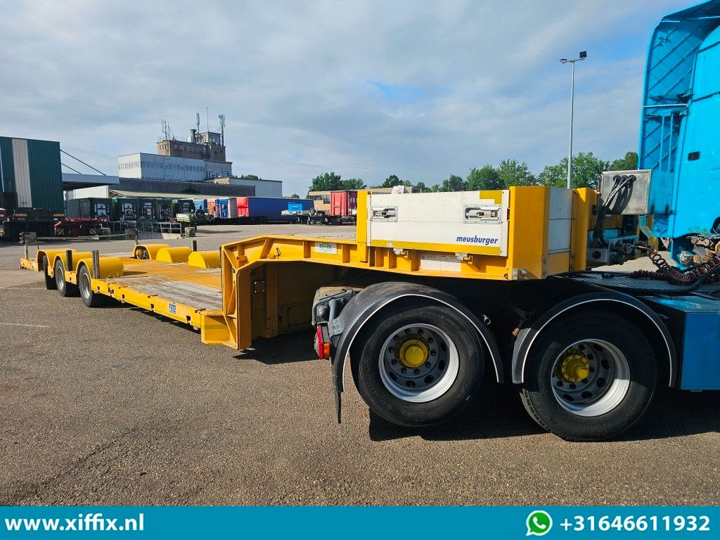 Meusburger 3-ass. Dubbel 2x uitschuifbare dieplader / 275 cm. Breed / Naloop gestuurd - Low loader semi-trailer: picture 4 Meusburger 3-ass. Dubbel 2x uitschuifbare dieplader / 275 cm. Breed / Naloop gestuurd - Low loader semi-trailer: picture 4
