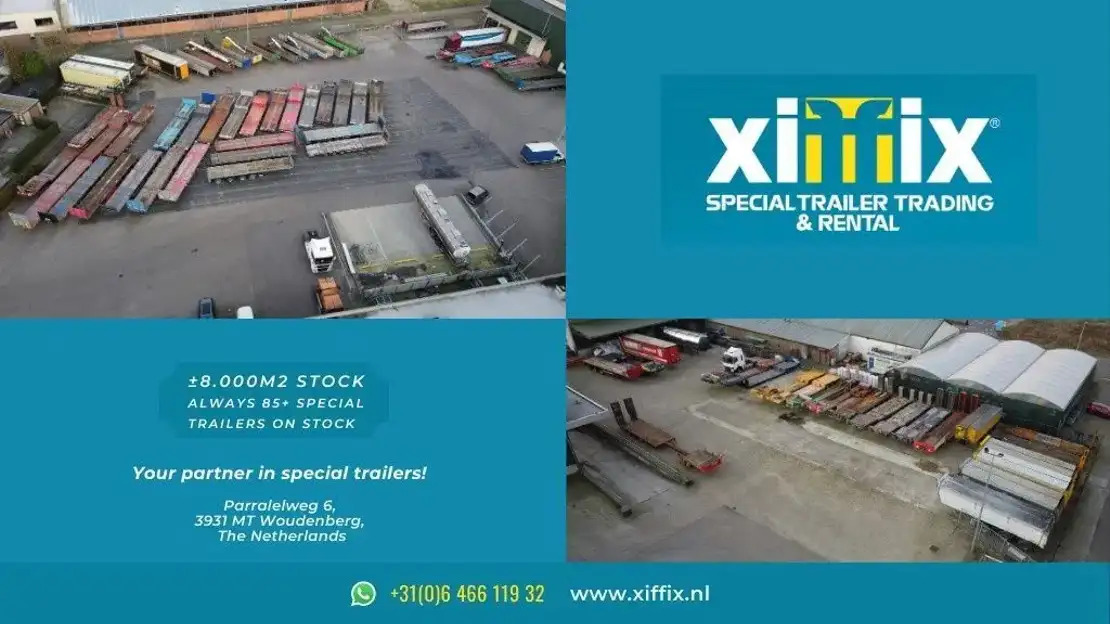Low loader semi-trailer Meusburger 3-ass. Uitschuifbare semi dieplader / Naloop gestuurd / 13821: picture 11