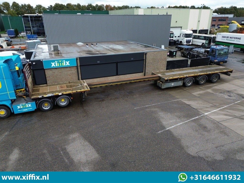 Meusburger 3-ass. Vlakke uitschuifbare oplegger / 3x gestuurd - Dropside/ Flatbed semi-trailer: picture 1 Meusburger 3-ass. Vlakke uitschuifbare oplegger / 3x gestuurd - Dropside/ Flatbed semi-trailer: picture 1