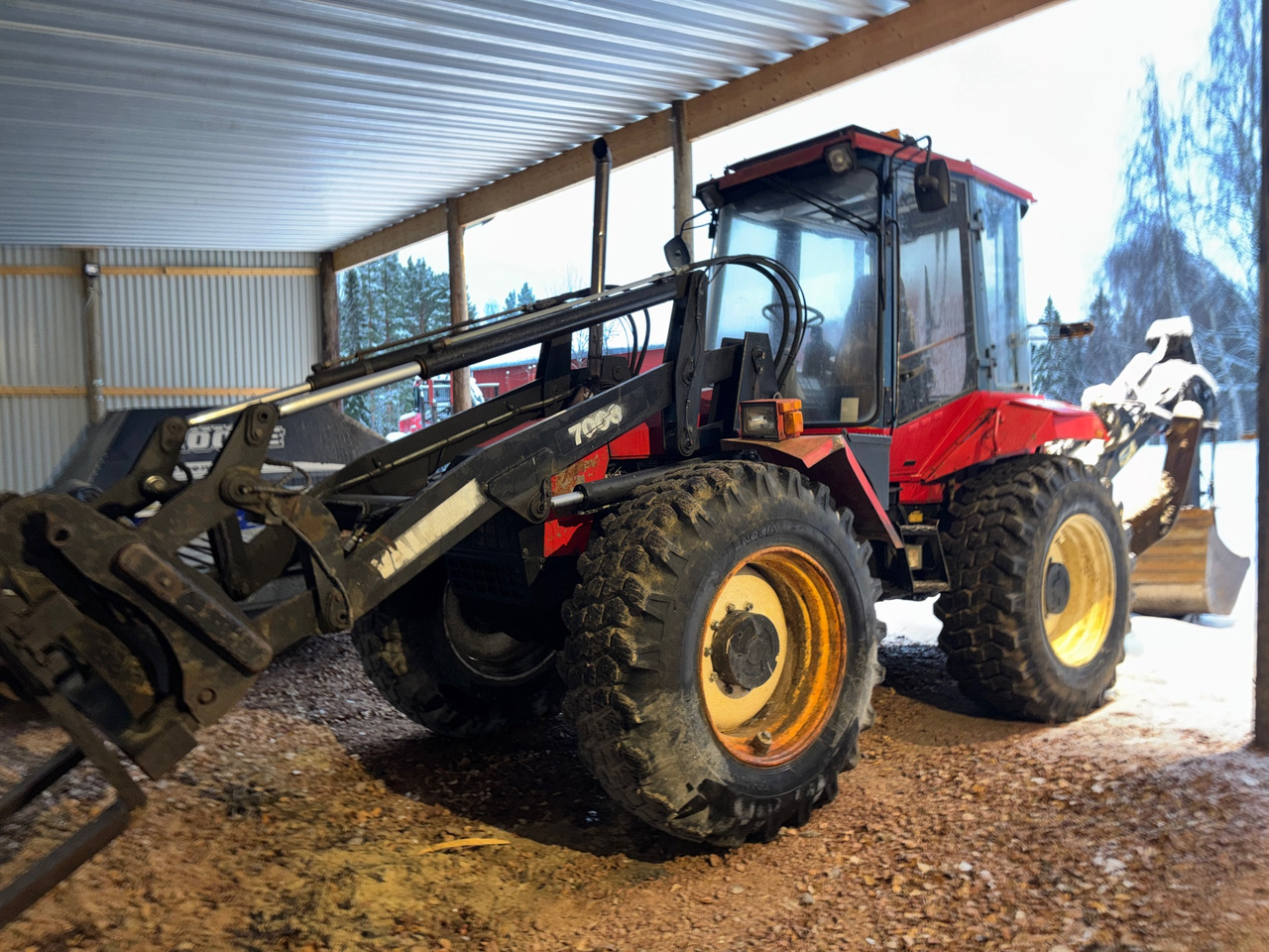 Valmet 7000 - Backhoe loader: picture 1 Valmet 7000 - Backhoe loader: picture 1