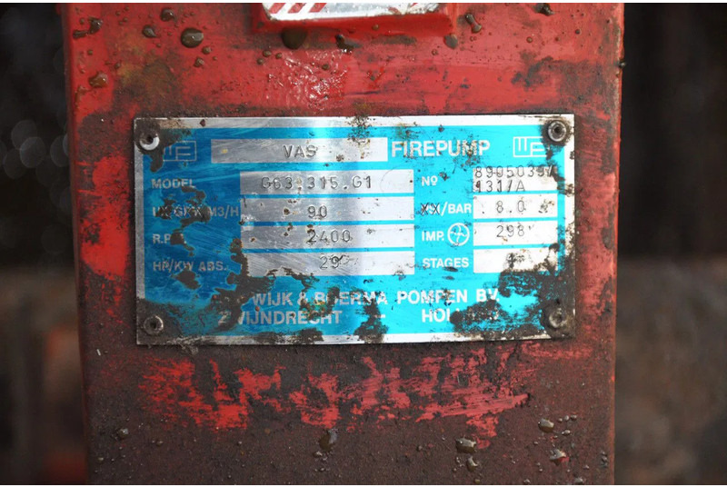 Diversen VAS FIREPUMP FORD MOTOR 90 M3 EN 8 BAR - Water pump: picture 5 Diversen VAS FIREPUMP FORD MOTOR 90 M3 EN 8 BAR - Water pump: picture 5