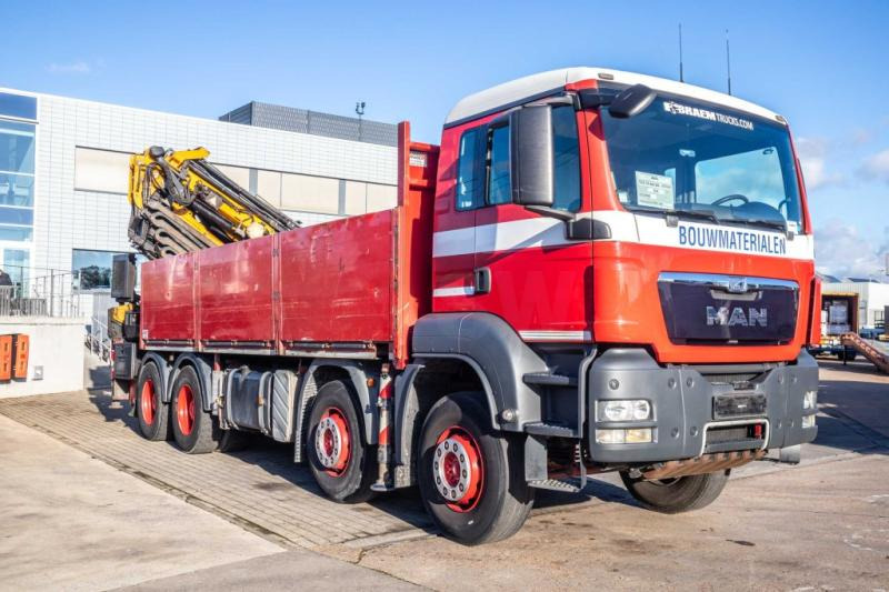 Dropside/ Flatbed truck, Crane truck MAN TGS 41.400 BB + EFFER 525/6x+JIB 6x: picture 6