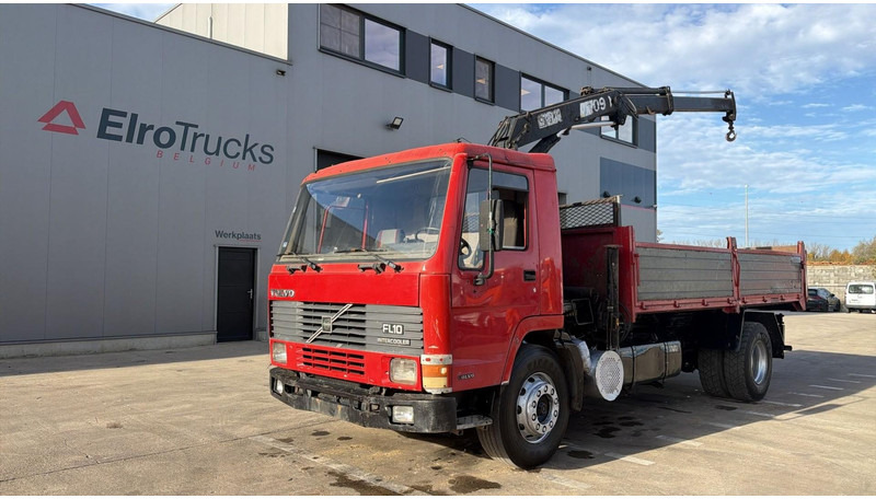 Volvo FL 10 - 320 (MANUAL PUMP / STEEL SUSP. / CRANE / LAMES / POMPE MANUELLE) - Dropside/ Flatbed truck, Crane truck: picture 1 Volvo FL 10 - 320 (MANUAL PUMP / STEEL SUSP. / CRANE / LAMES / POMPE MANUELLE) - Dropside/ Flatbed truck, Crane truck: picture 1