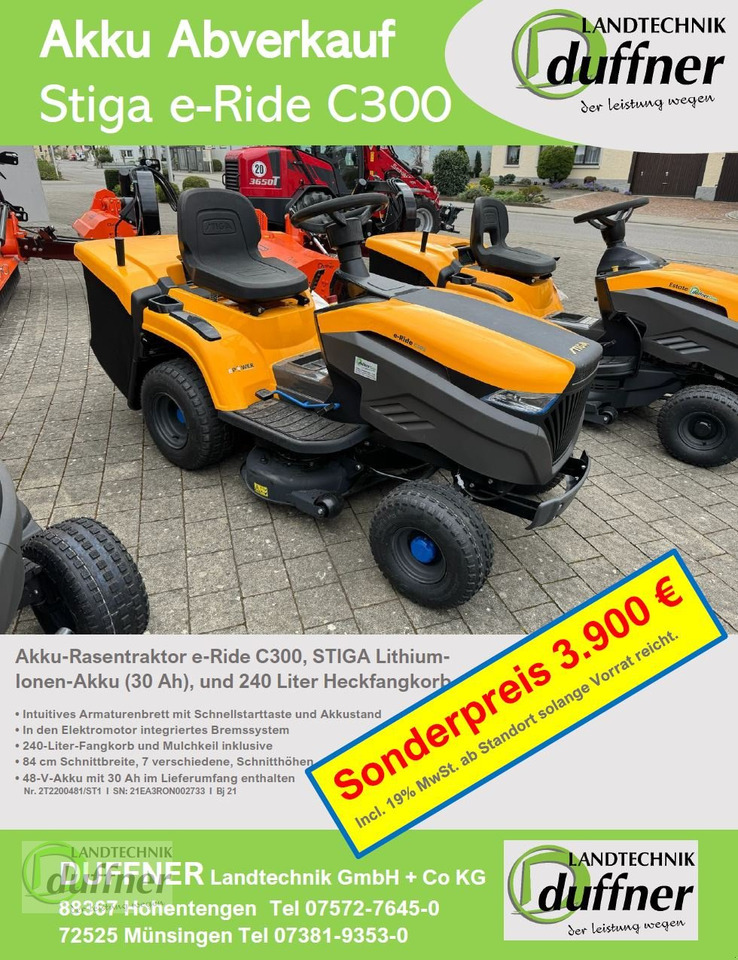 Stiga Stiga e-Ride C300 - Garden mower: picture 1 Stiga Stiga e-Ride C300 - Garden mower: picture 1