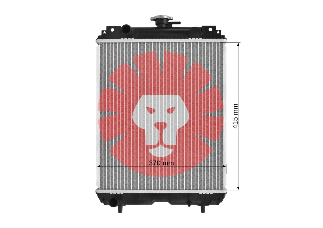 CASE CX15B CX17B CX18B - Radiator for Mini excavator: picture 3 CASE CX15B CX17B CX18B - Radiator for Mini excavator: picture 3