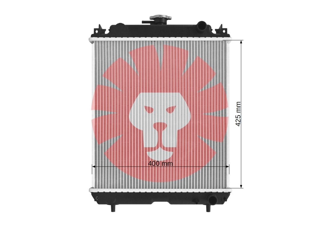 ISEKI HV220 - Radiator for Compact tractor: picture 3 ISEKI HV220 - Radiator for Compact tractor: picture 3