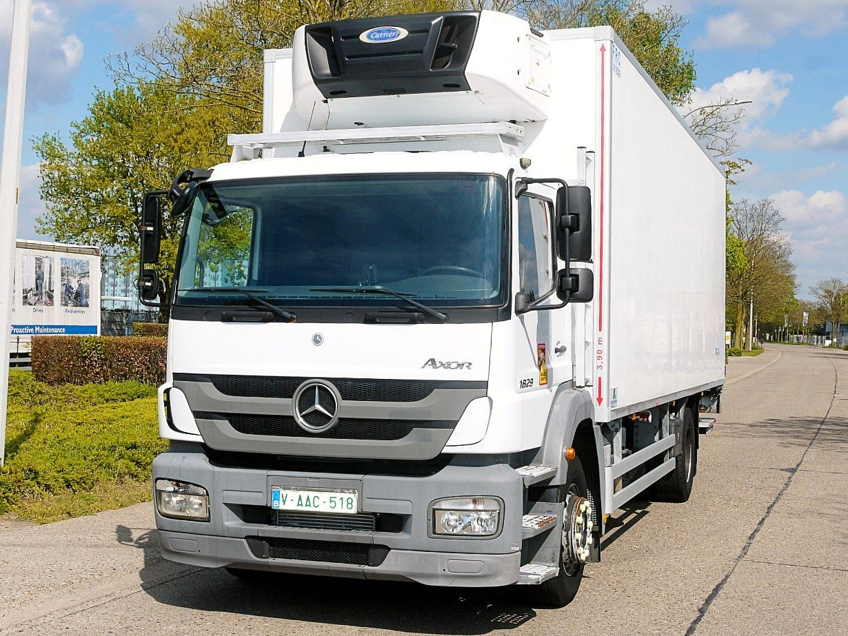 Mercedes-Benz 1829 AXOR FLEISHBAHNEN KUHKOFFER CARRIER SUPRA - Refrigerator truck, Crane truck: picture 1 Mercedes-Benz 1829 AXOR FLEISHBAHNEN KUHKOFFER CARRIER SUPRA - Refrigerator truck, Crane truck: picture 1