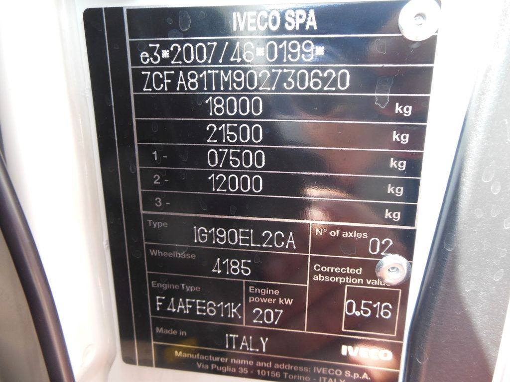 Leasing of Iveco EUROCARGO ML 180E28/P, PTO  Iveco EUROCARGO ML 180E28/P, PTO: picture 23