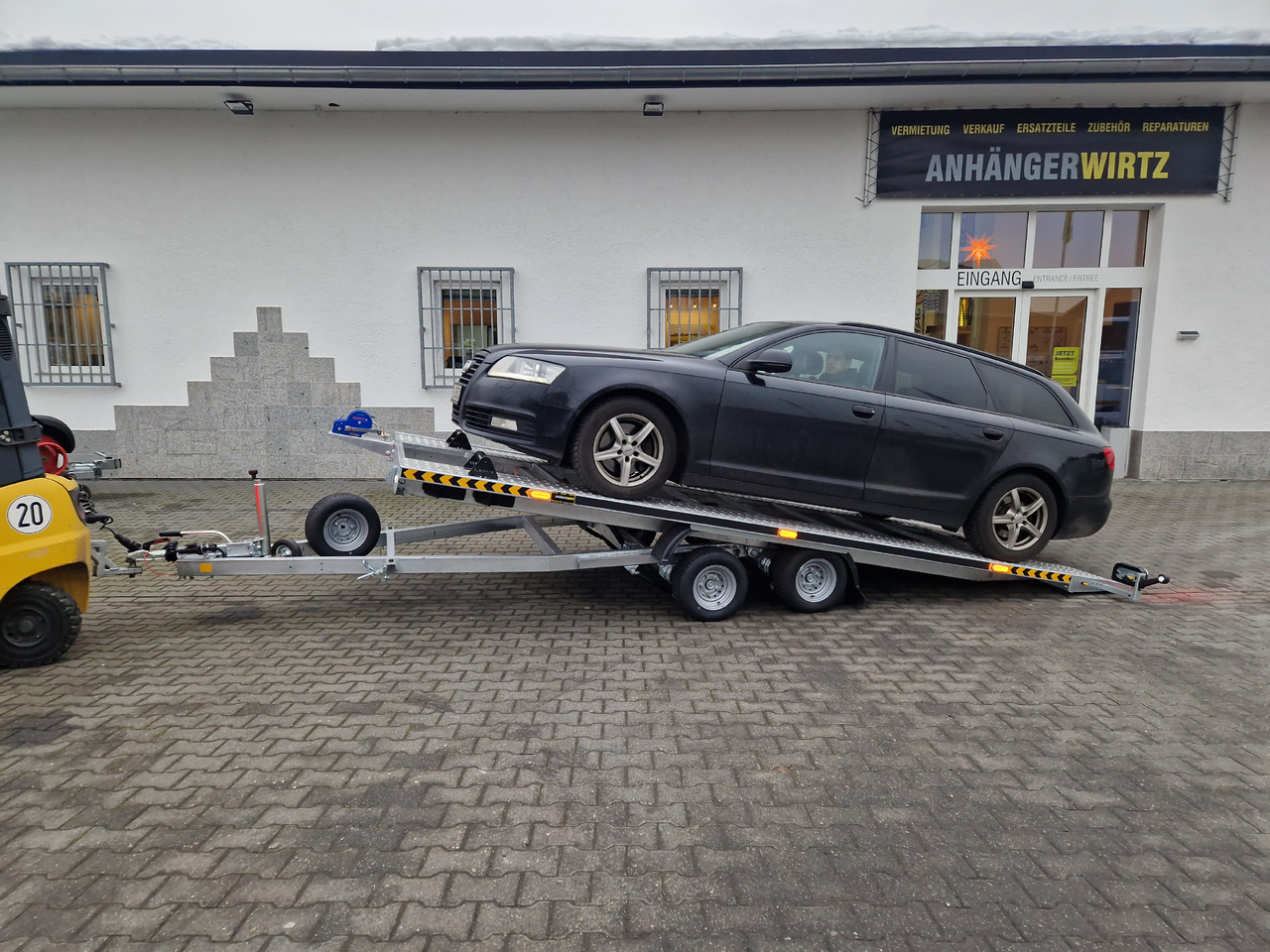 Cartrailer Expert 2745 easyload black 450x216cm ankippbar Winde Reserverad 10" 100km/H 2700kg - Autotransporter trailer: picture 3 Cartrailer Expert 2745 easyload black 450x216cm ankippbar Winde Reserverad 10" 100km/H 2700kg - Autotransporter trailer: picture 3