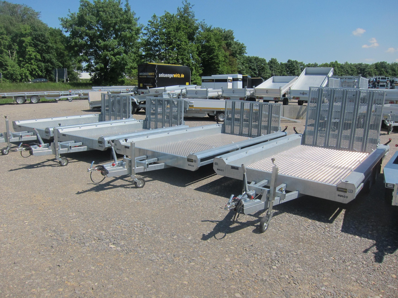 HULCO TERRAX Aluboden 394x180x27cm Heckrampe 150cm (XL) 3000kg - Plant trailer: picture 2 HULCO TERRAX Aluboden 394x180x27cm Heckrampe 150cm (XL) 3000kg - Plant trailer: picture 2