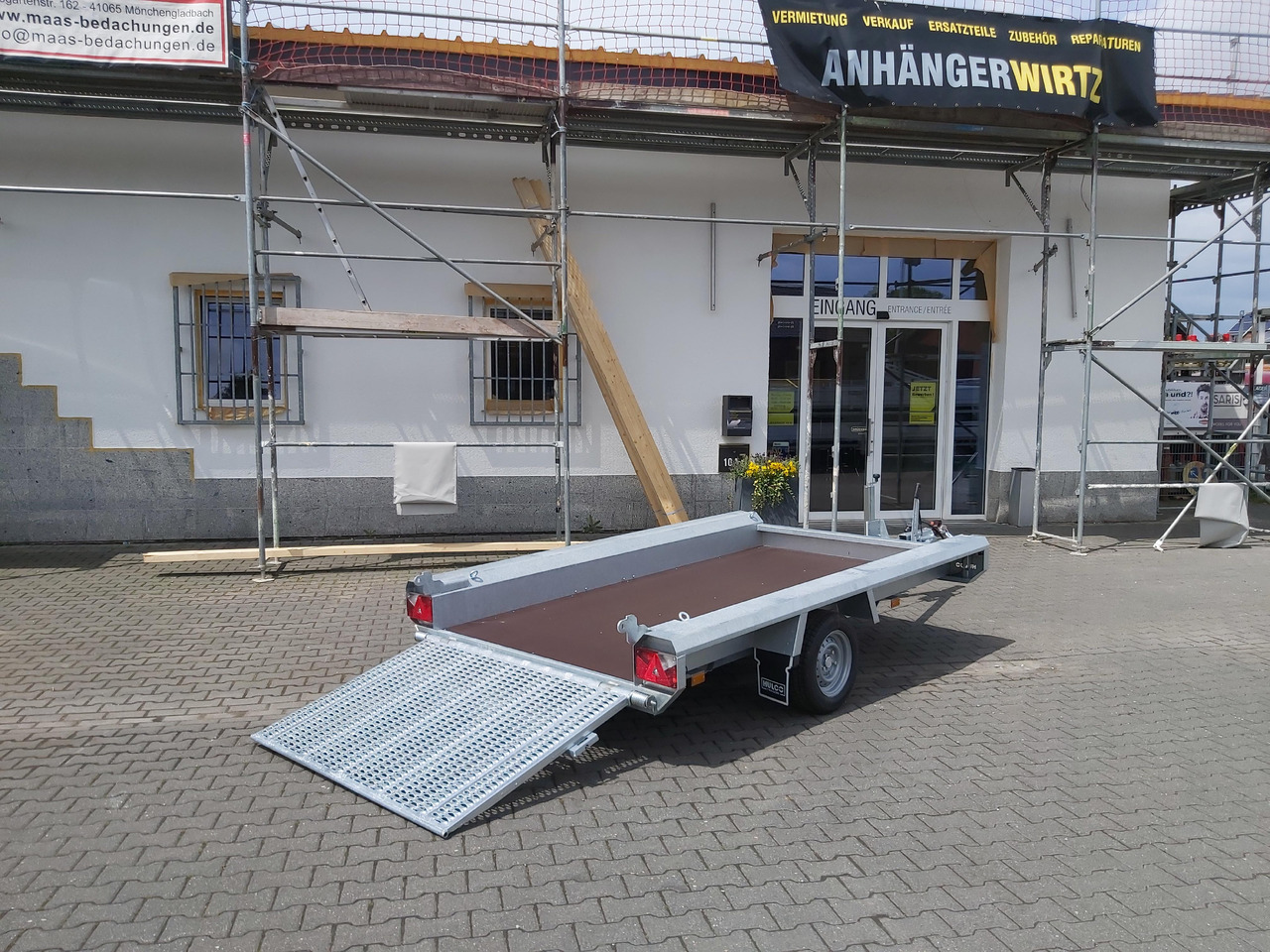 HULCO TERRAX Basic 294x150x27cm Heckrampe 100cm (M) 12" 1800kg - Plant trailer: picture 2 HULCO TERRAX Basic 294x150x27cm Heckrampe 100cm (M) 12" 1800kg - Plant trailer: picture 2